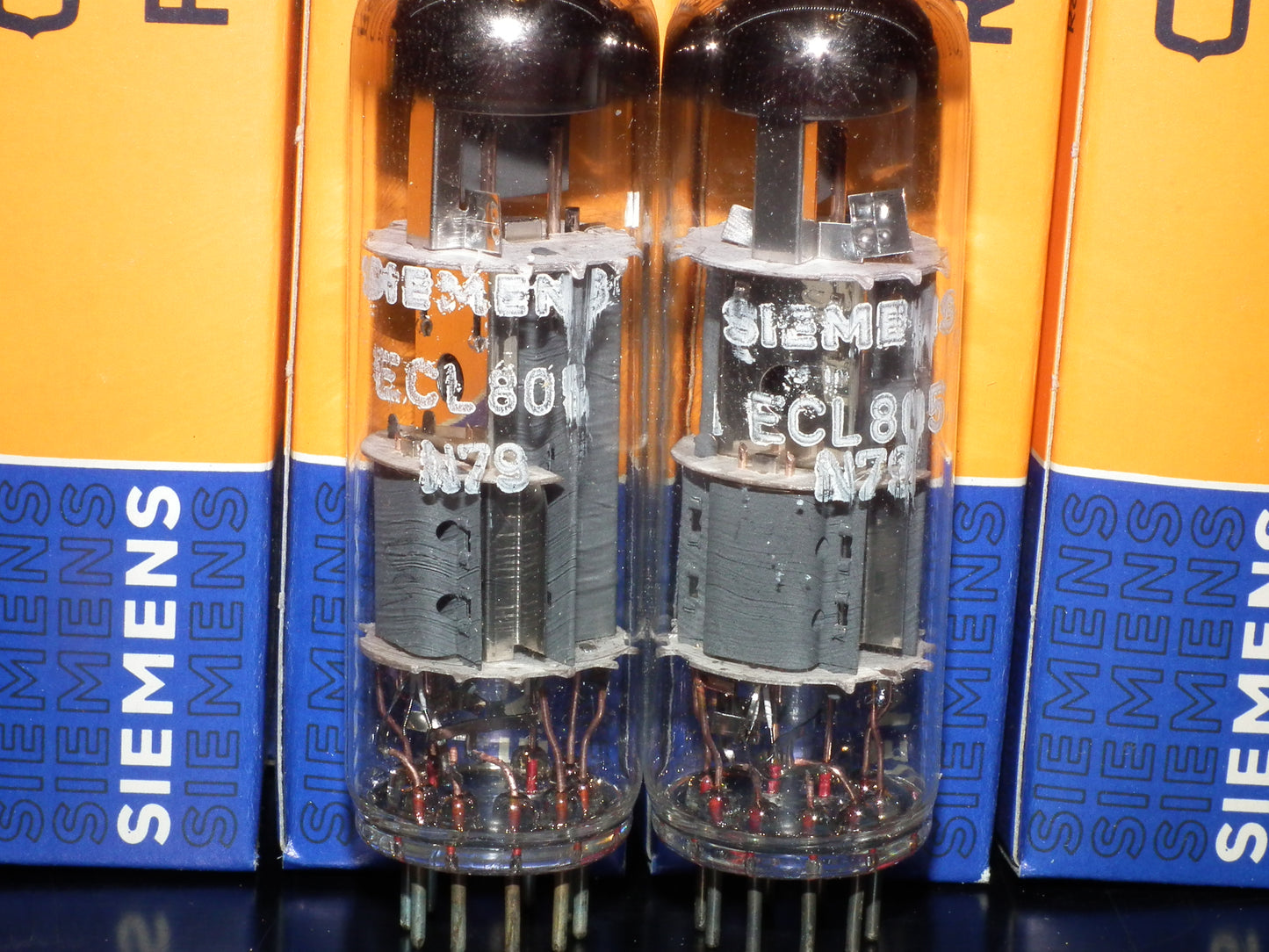 ECL805 Siemens Platinum Matched Pair NOS NIB (ECL85 sub)