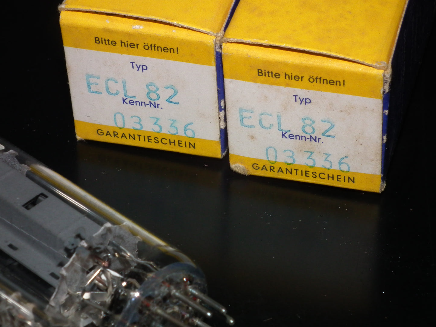 ECL82 6BM8 Siemens NOS NIB Platinum matched pair, Siemens & Halske Munich