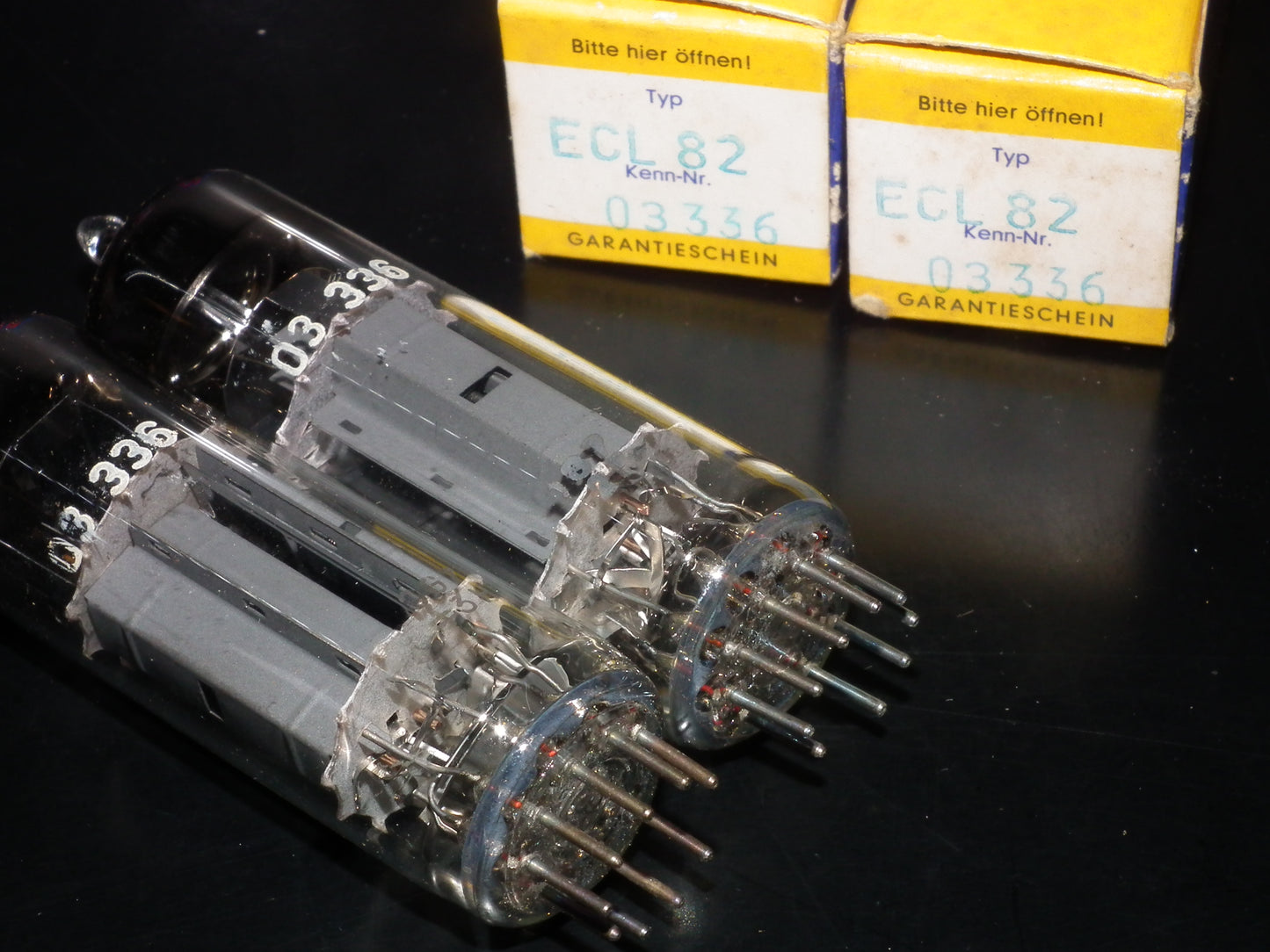 ECL82 6BM8 Siemens NOS NIB Platinum matched pair, Siemens & Halske Munich