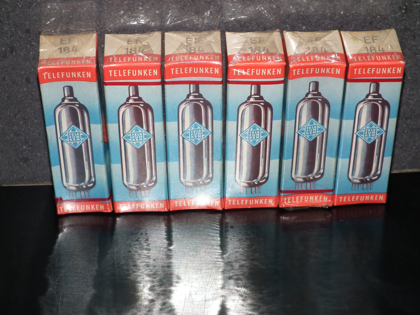 EF184 Telefunken NOS NIB Sealed 6EJ7 One pair (2 tubes)