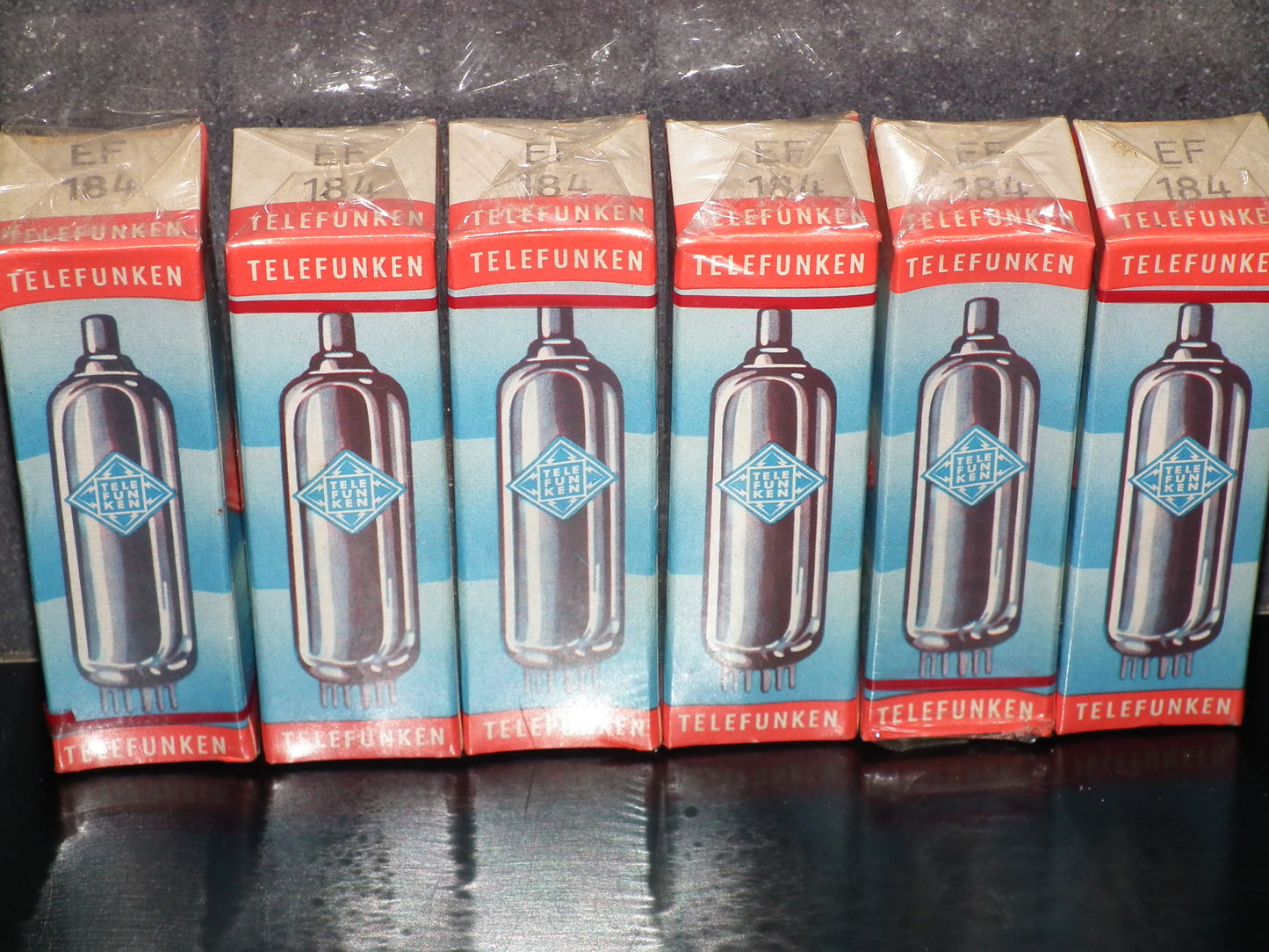 EF184 Telefunken NOS NIB Sealed 6EJ7 One pair (2 tubes)
