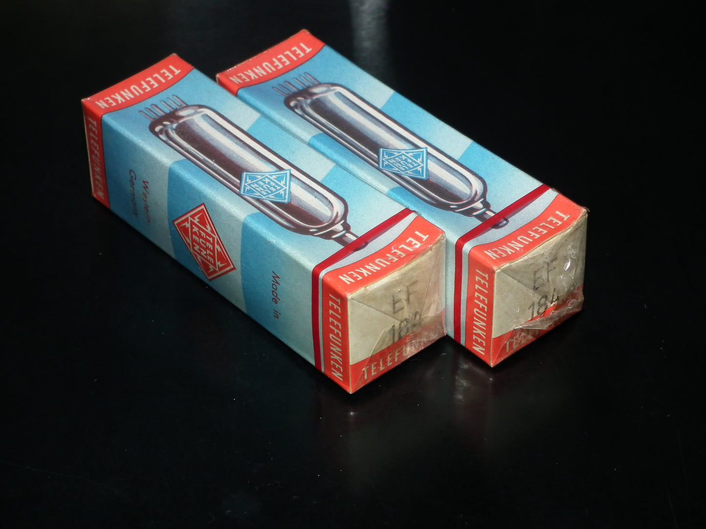 EF184 Telefunken NOS NIB Sealed 6EJ7 One pair (2 tubes)
