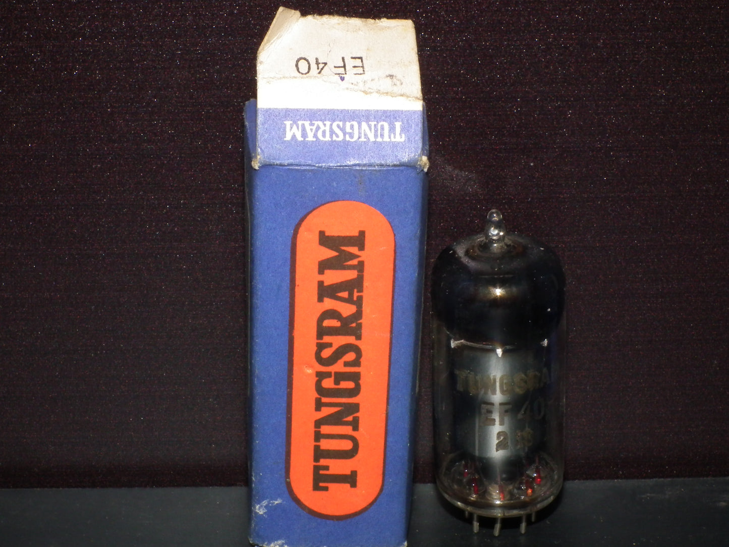 EF40 Tungsram RARE Thick Ring Getter late 50s Low Noise Audio