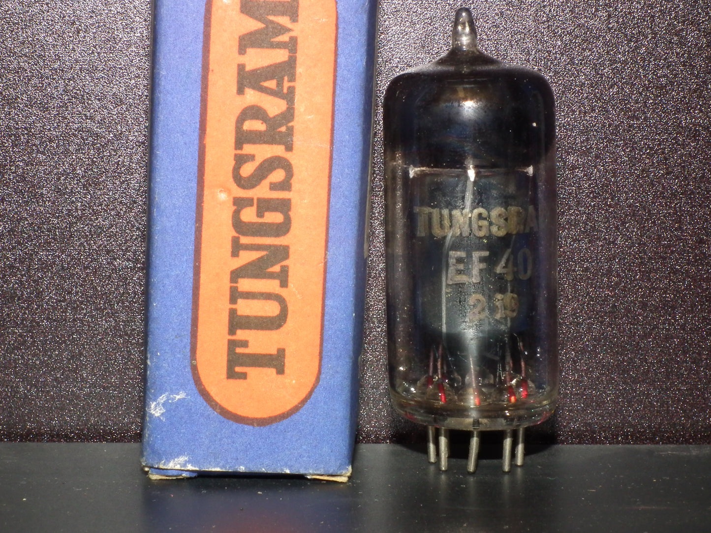 EF40 Tungsram RARE Thick Ring Getter late 50s Low Noise Audio