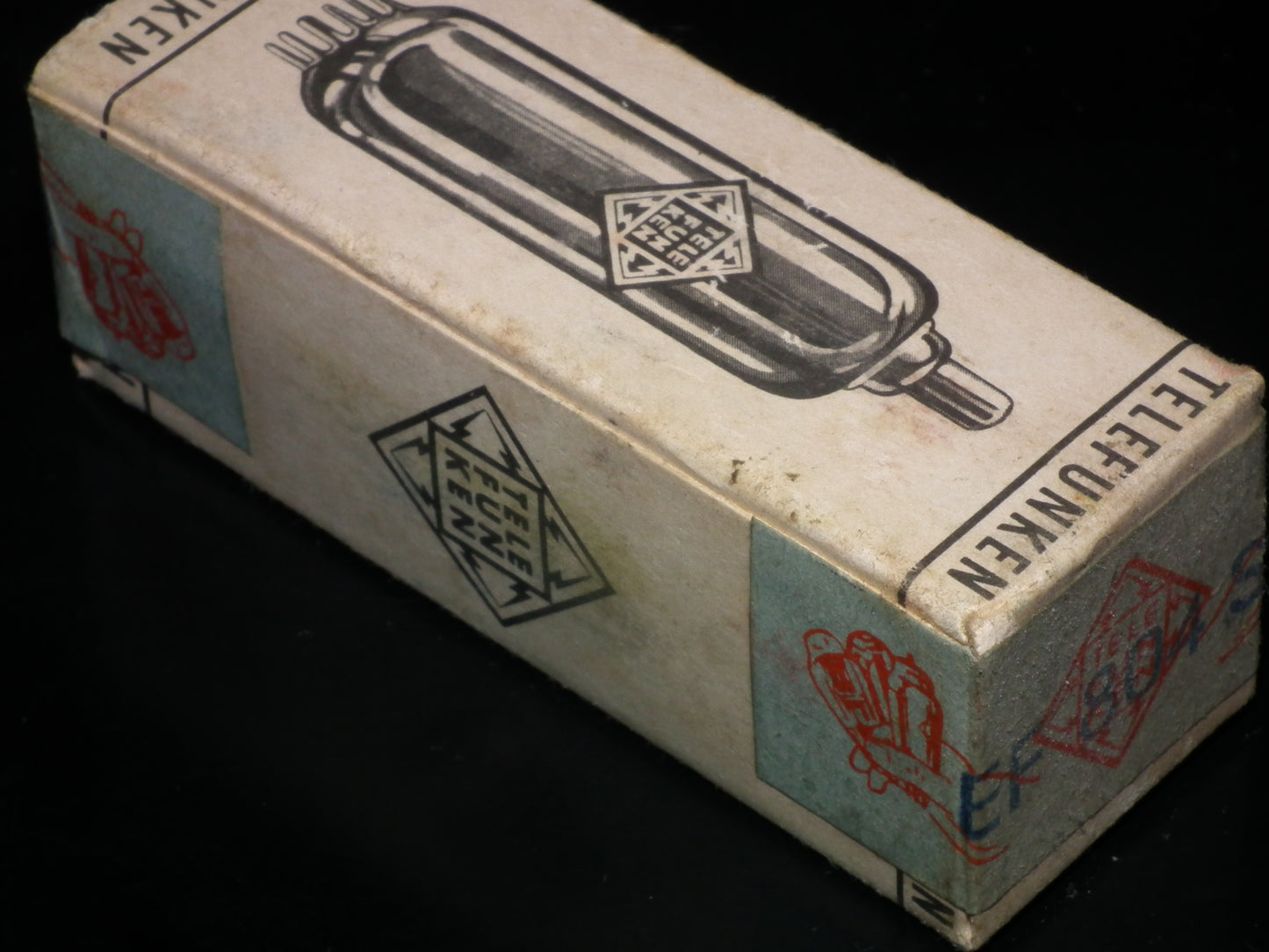 EF804S Telefunken NOS NIB Low Noise Microphone Pentode Diamond Bottom Sealed
