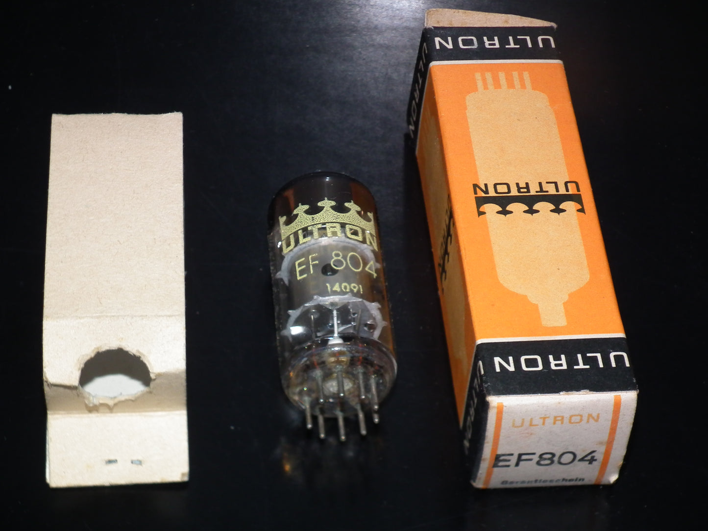 EF804 Telefunken NOS Low Noise Silver Anode Rebranded Ultron