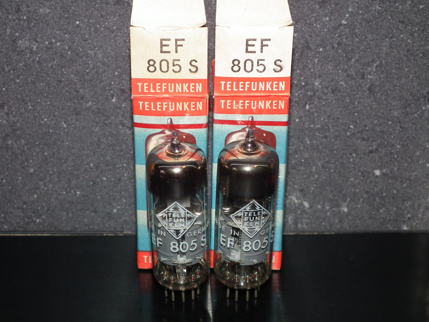 Pair EF805S Telefunken NOS NIB Pentode Ulm West Germany