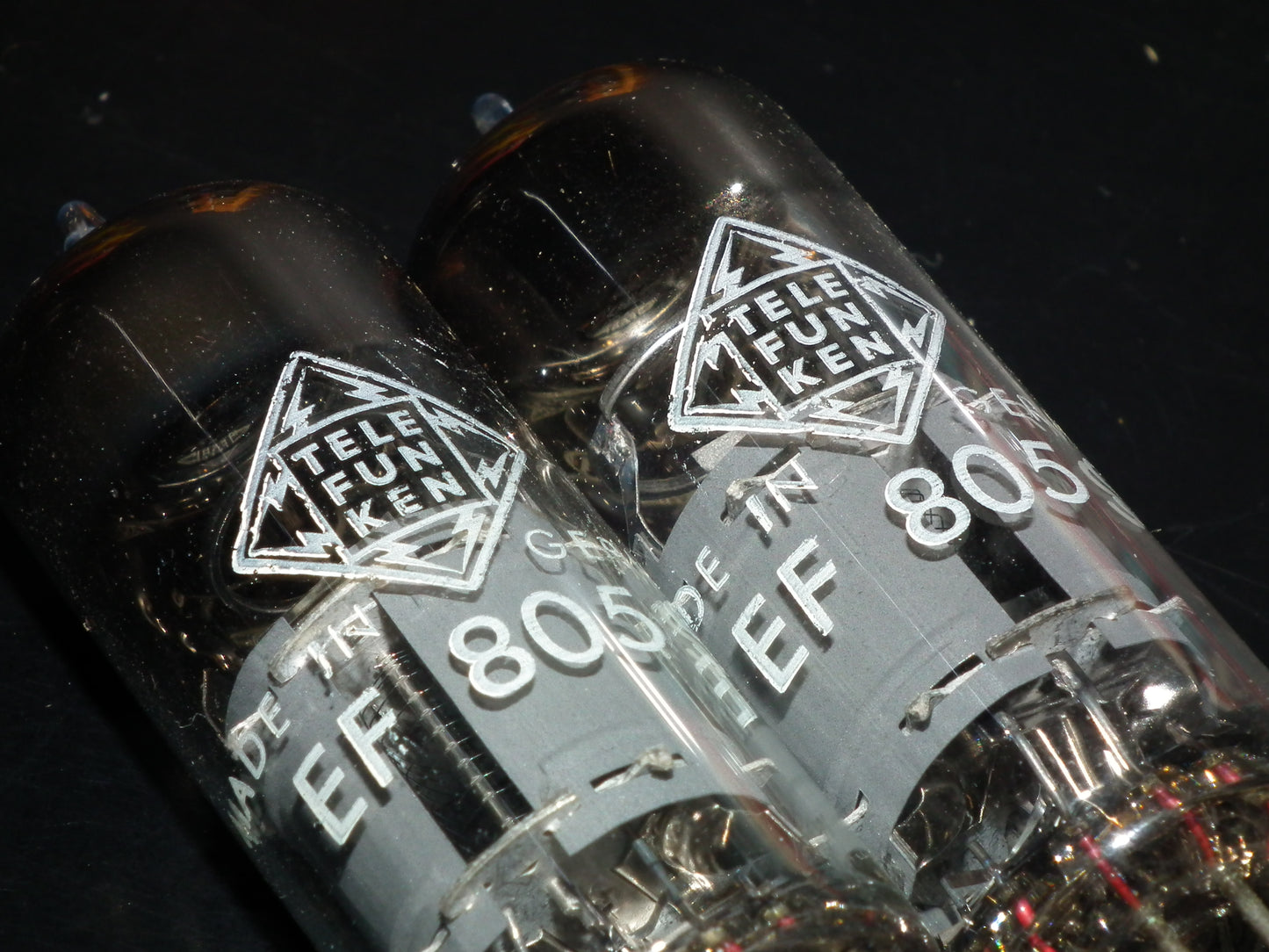 Pair EF805S Telefunken NOS NIB Pentode Ulm West Germany