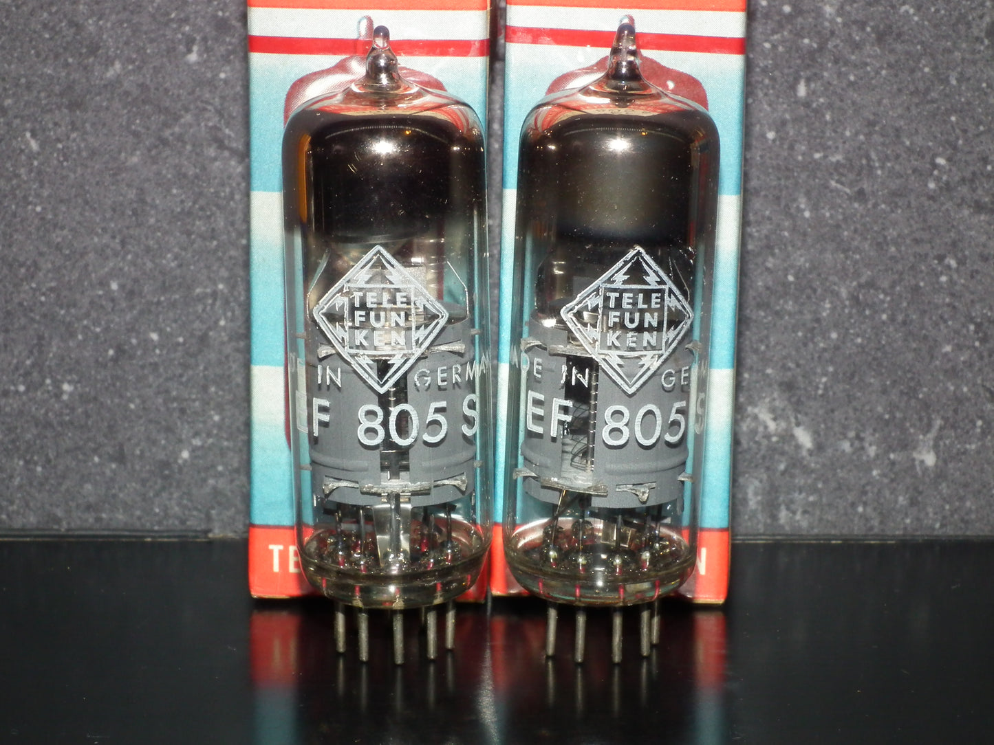 Pair EF805S Telefunken NOS NIB Pentode Ulm West Germany