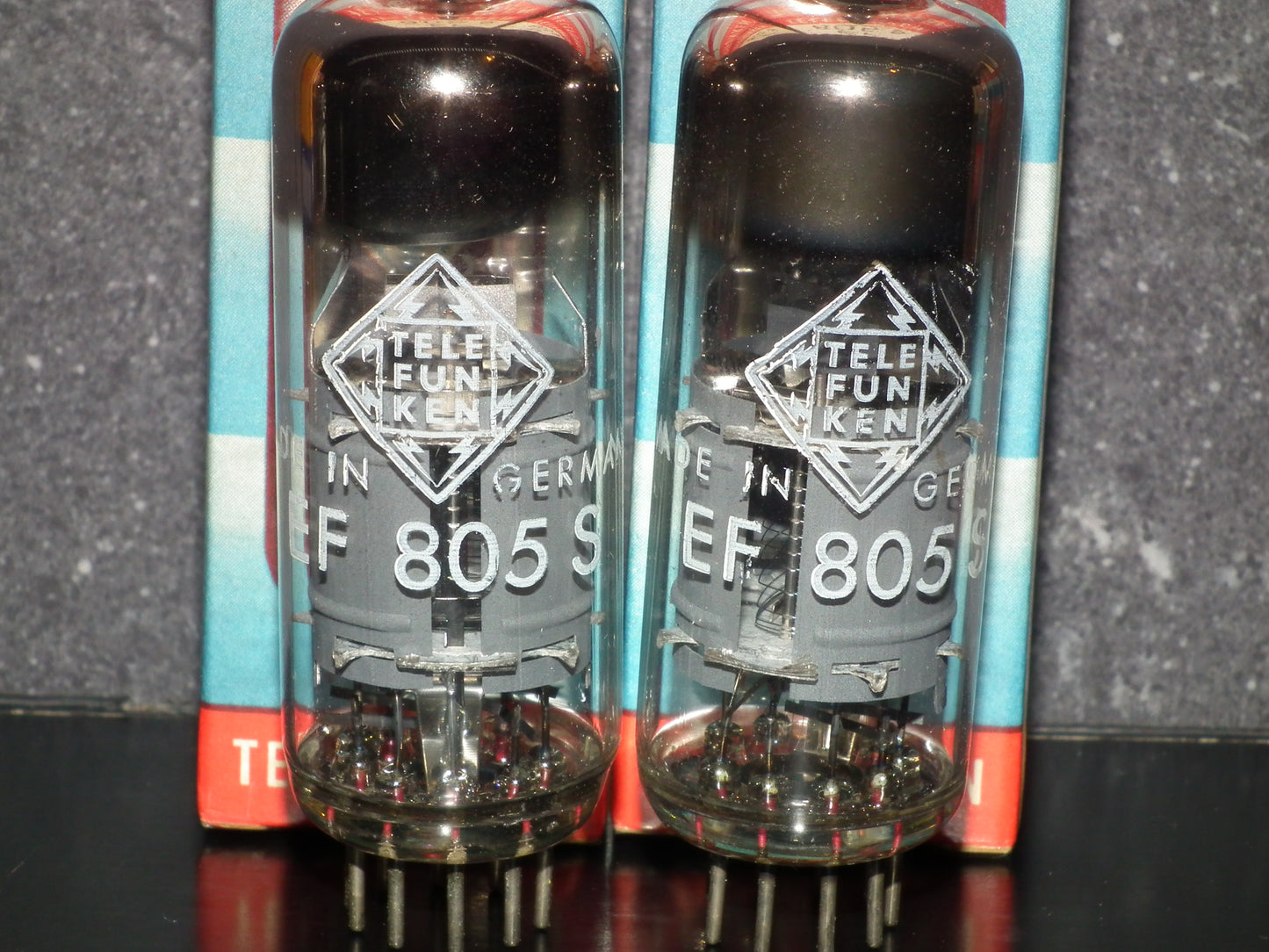 Pair EF805S Telefunken NOS NIB Pentode Ulm West Germany