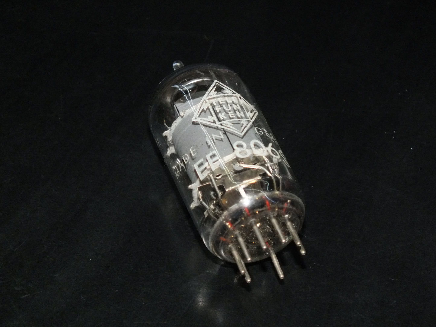 EF806S Telefunken, Diamond bottoms, Ulm plant, tested NOS