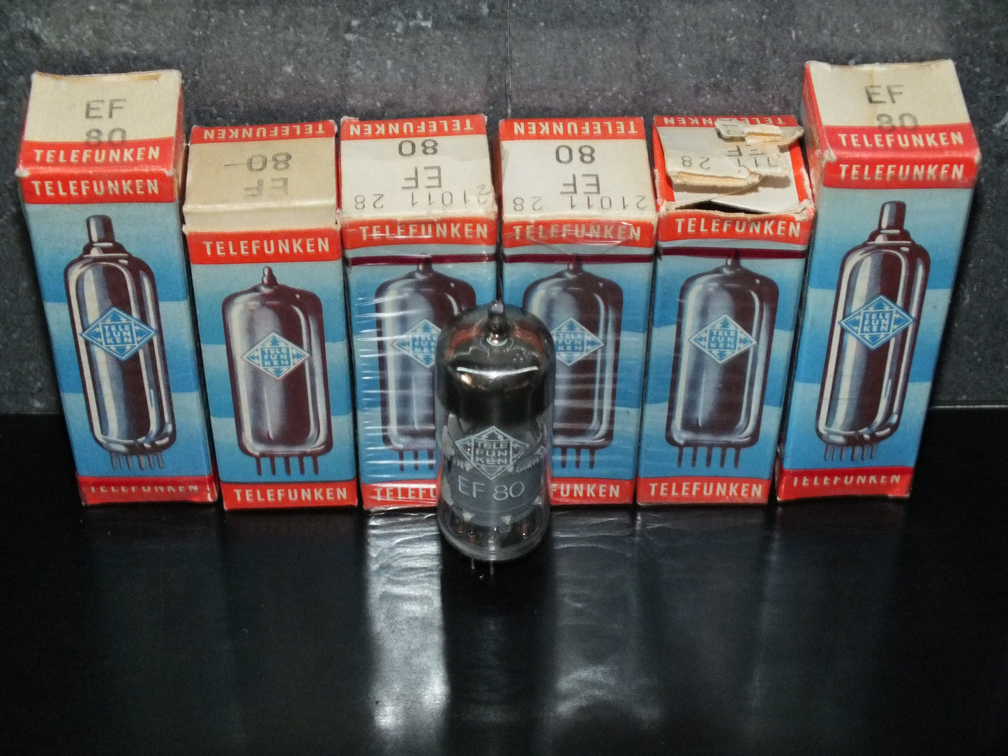 NOS EF80 Telefunken 6BX6 Diamond Bottom Made in West Germany NIB