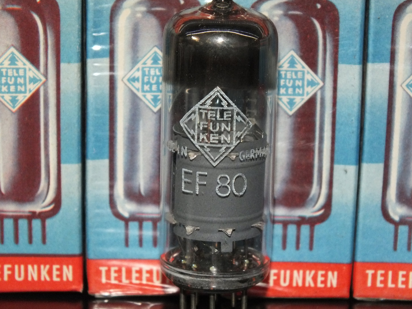 NOS EF80 Telefunken 6BX6 Diamond Bottom Made in West Germany NIB