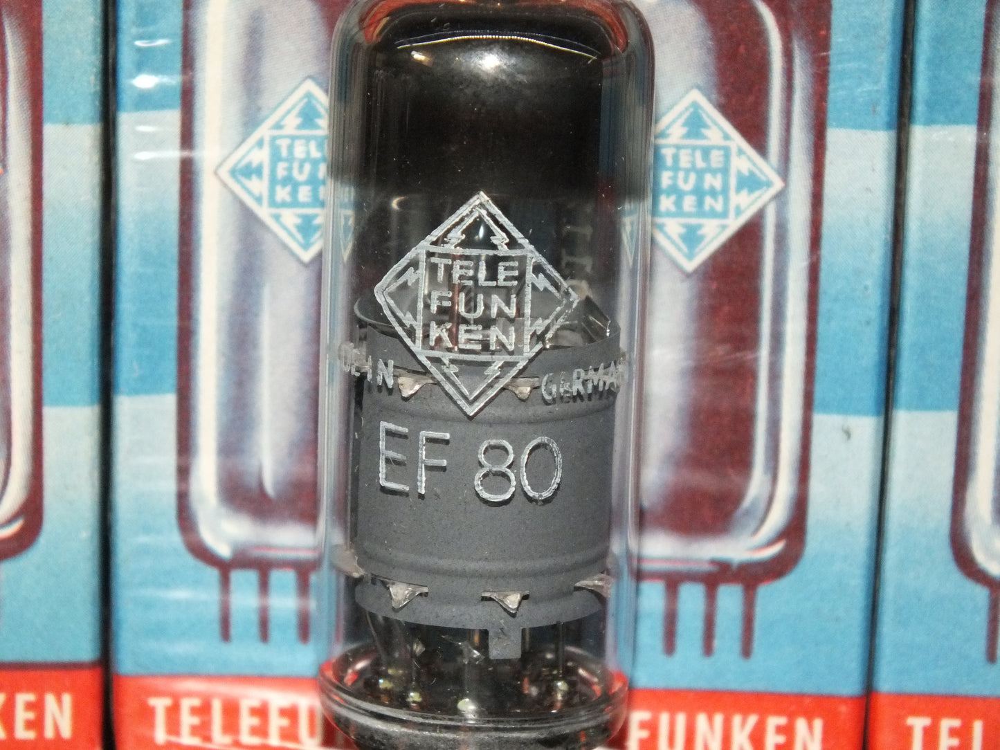 NOS EF80 Telefunken 6BX6 Diamond Bottom Made in West Germany NIB