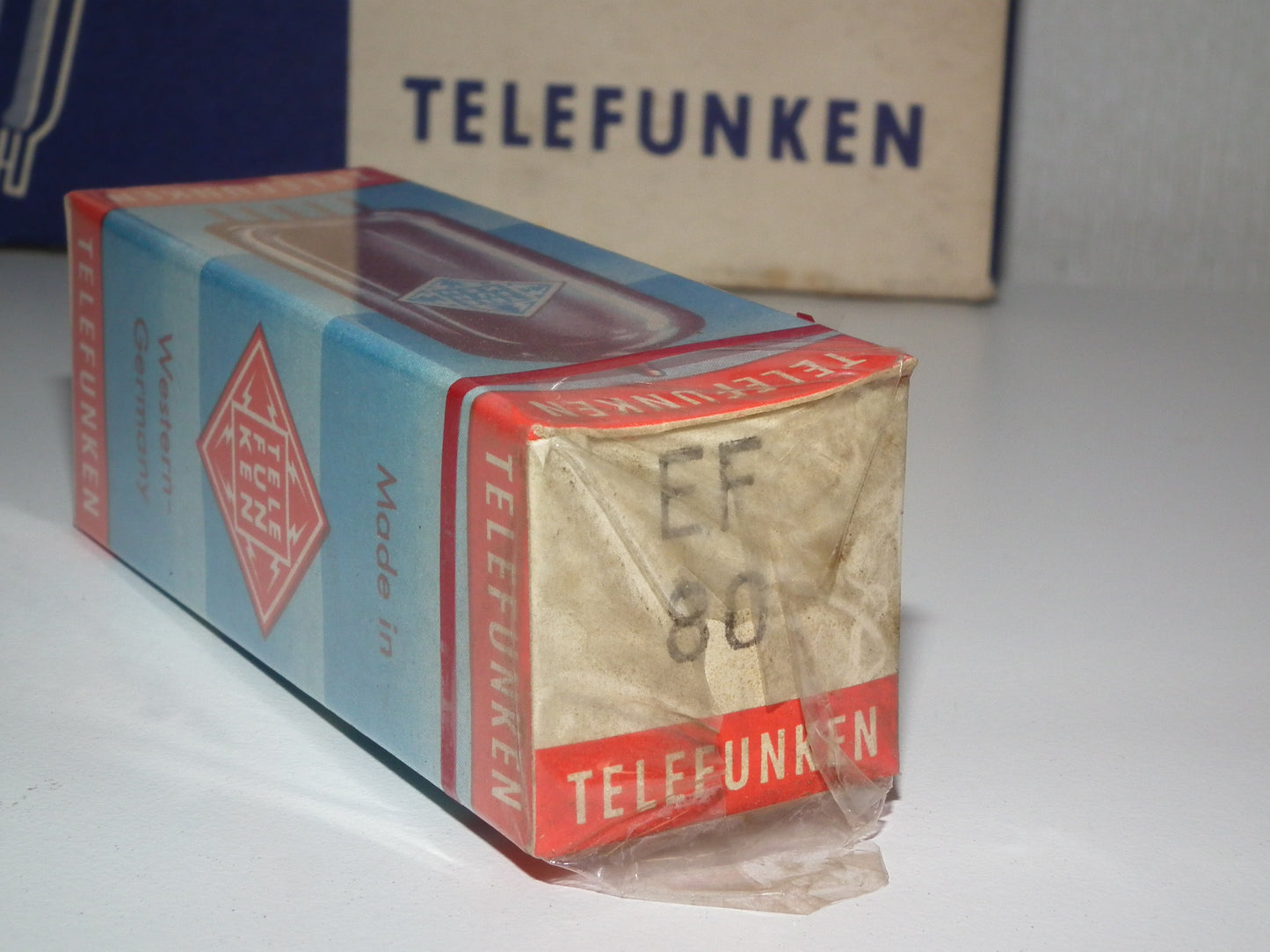 NOS EF80 Telefunken SEALED Diamond Bottom Made in West Germany