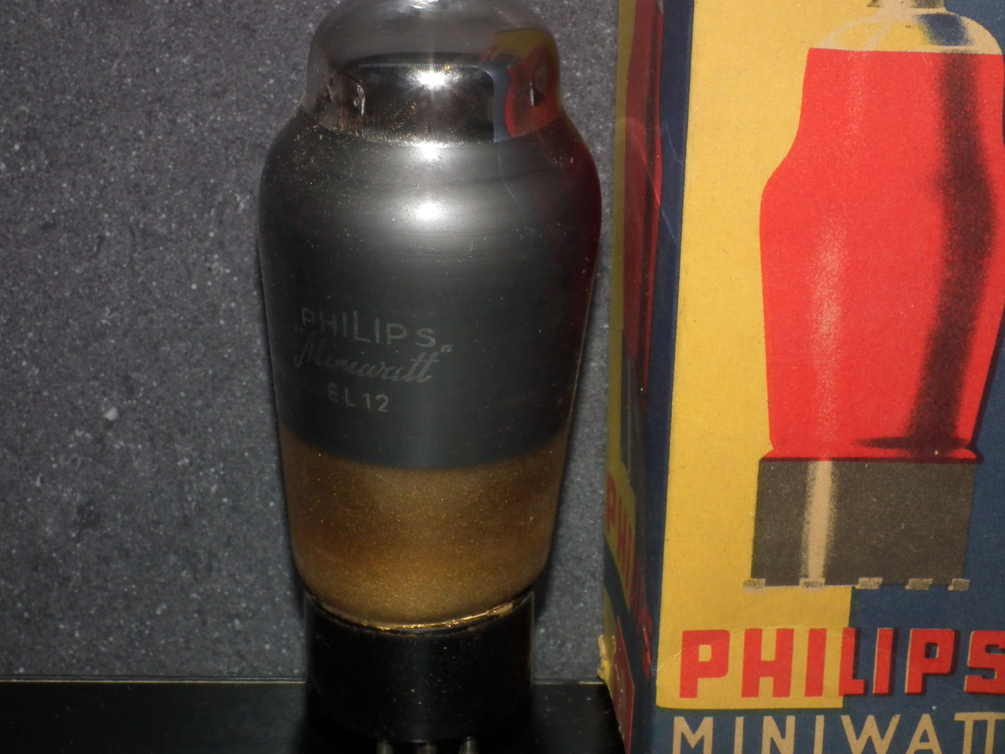 EL12 Philips Output Pentode Old Type
