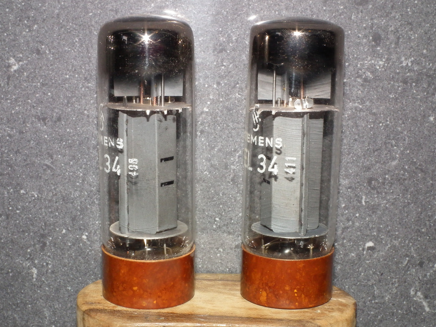 EL34 6CA7 Philips Xf4 Platinum Matched Pair DD Getter Brown Base