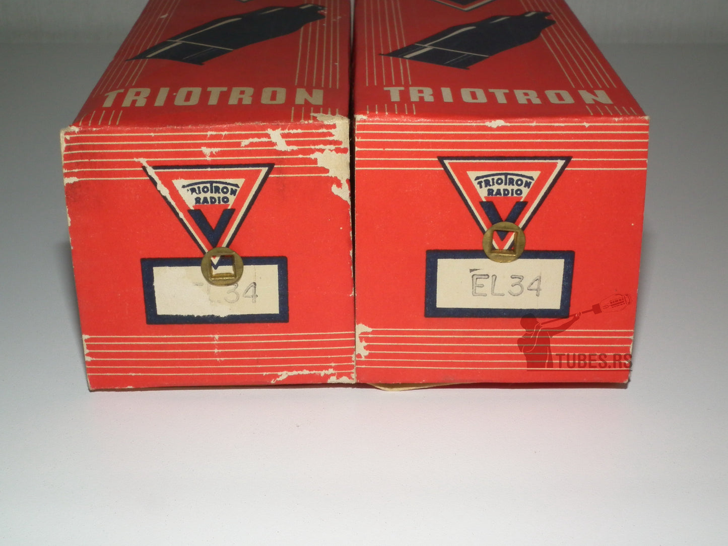 EL34 Philips Metal Base HOLY GRAIL Eindhoven HUGE O Getter NOS MP