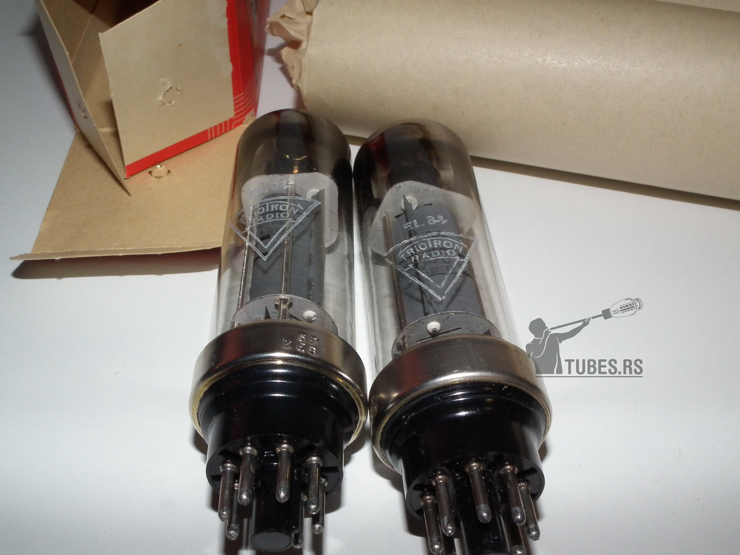 EL34 Philips Metal Base HOLY GRAIL Eindhoven HUGE O Getter NOS MP