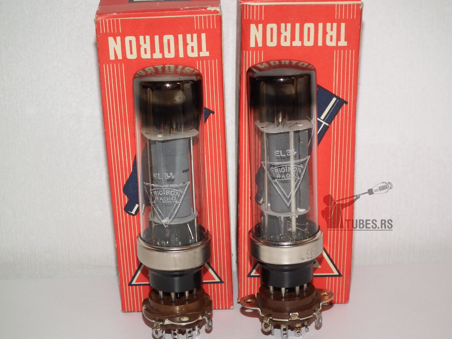 EL34 Philips Metal Base HOLY GRAIL Eindhoven HUGE O Getter NOS MP