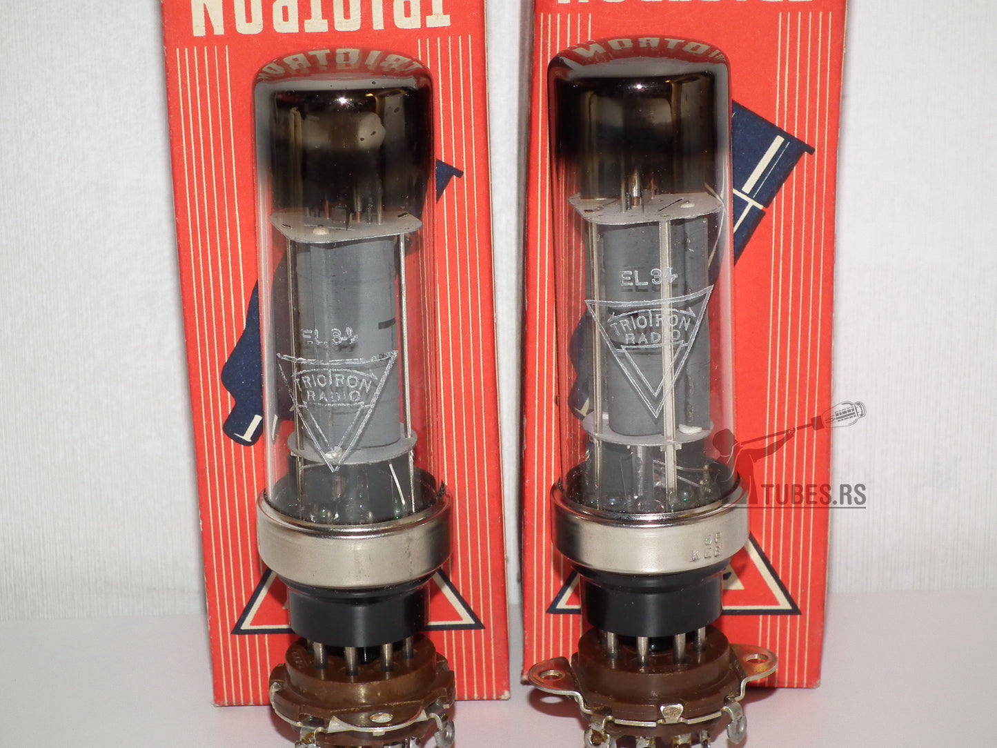 EL34 Philips Metal Base HOLY GRAIL Eindhoven HUGE O Getter NOS MP