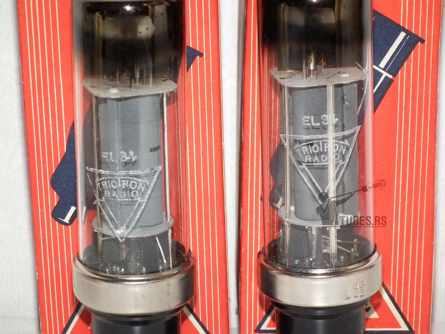 EL34 Philips Metal Base HOLY GRAIL Eindhoven HUGE O Getter NOS MP