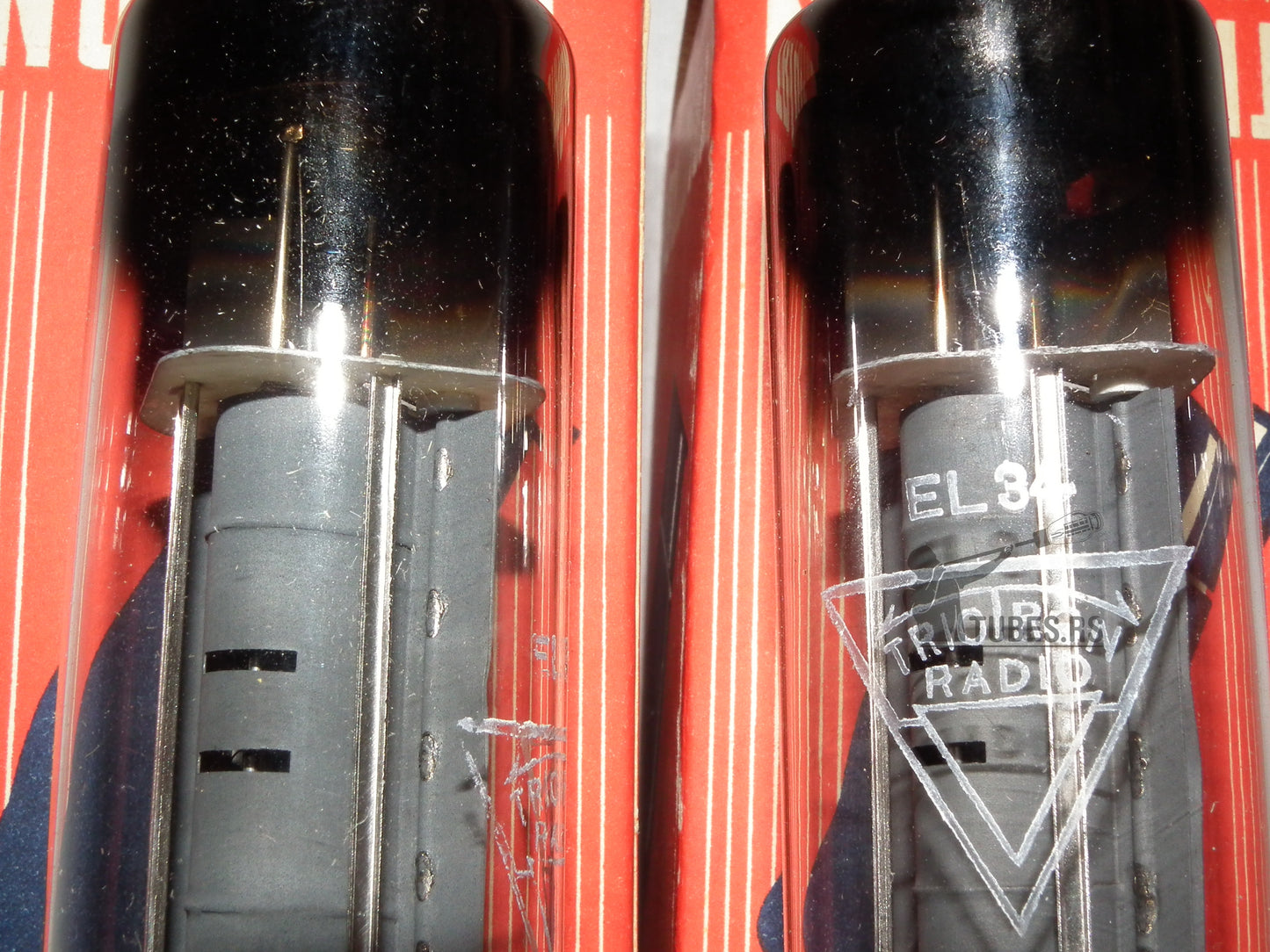 EL34 Philips Metal Base HOLY GRAIL Eindhoven HUGE O Getter NOS MP