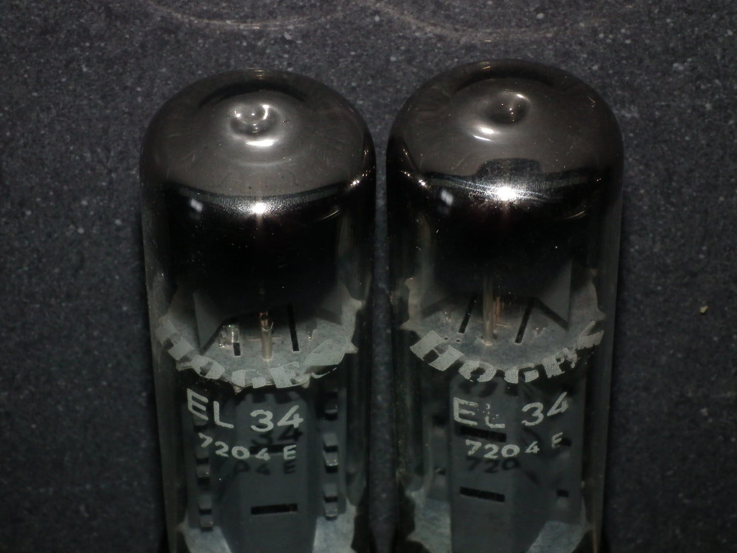 EL34 RFT Short Base HOGES Platinum Matched Pair Made In Germany