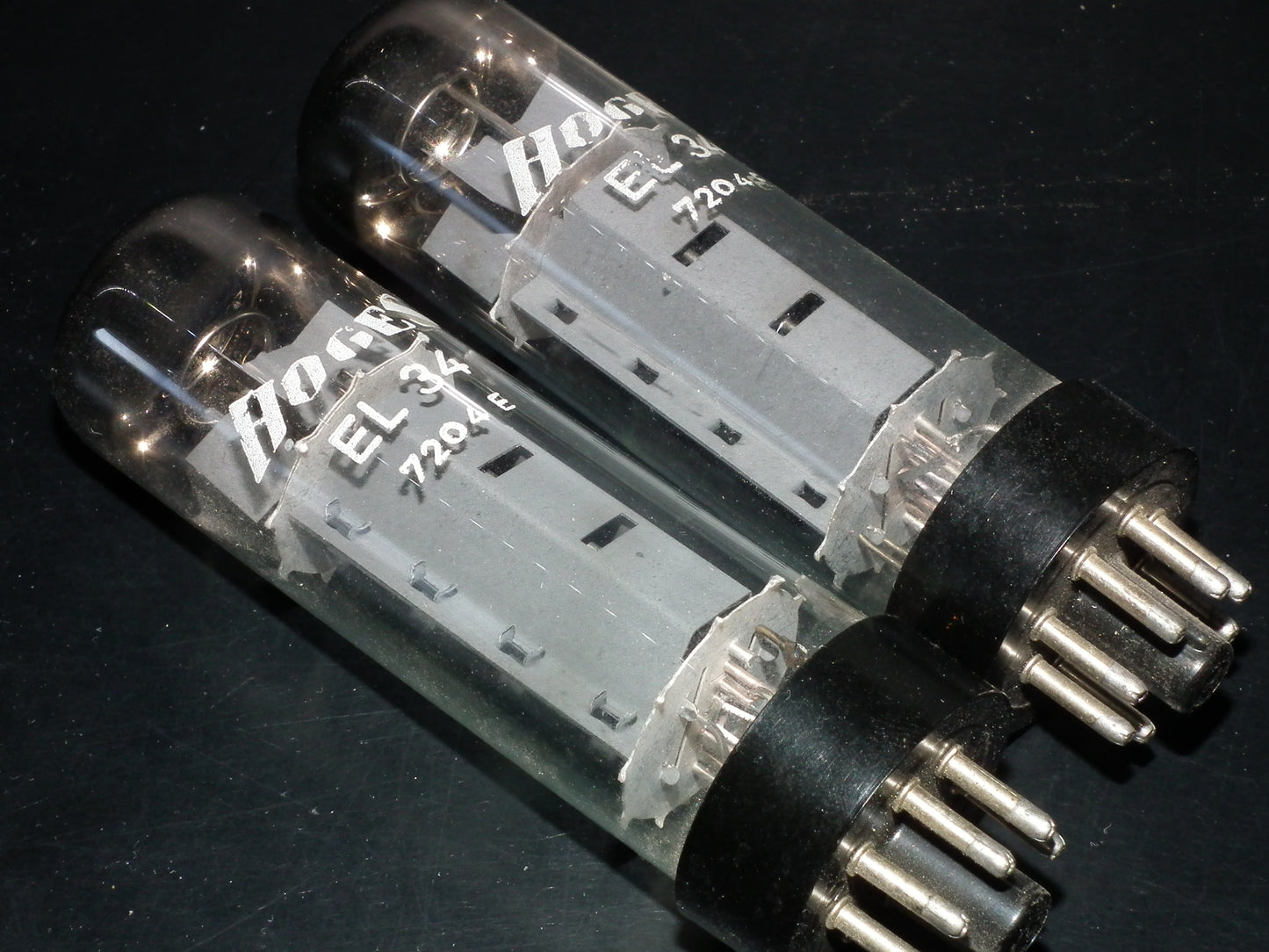 EL34 RFT Short Base HOGES Platinum Matched Pair Made In Germany