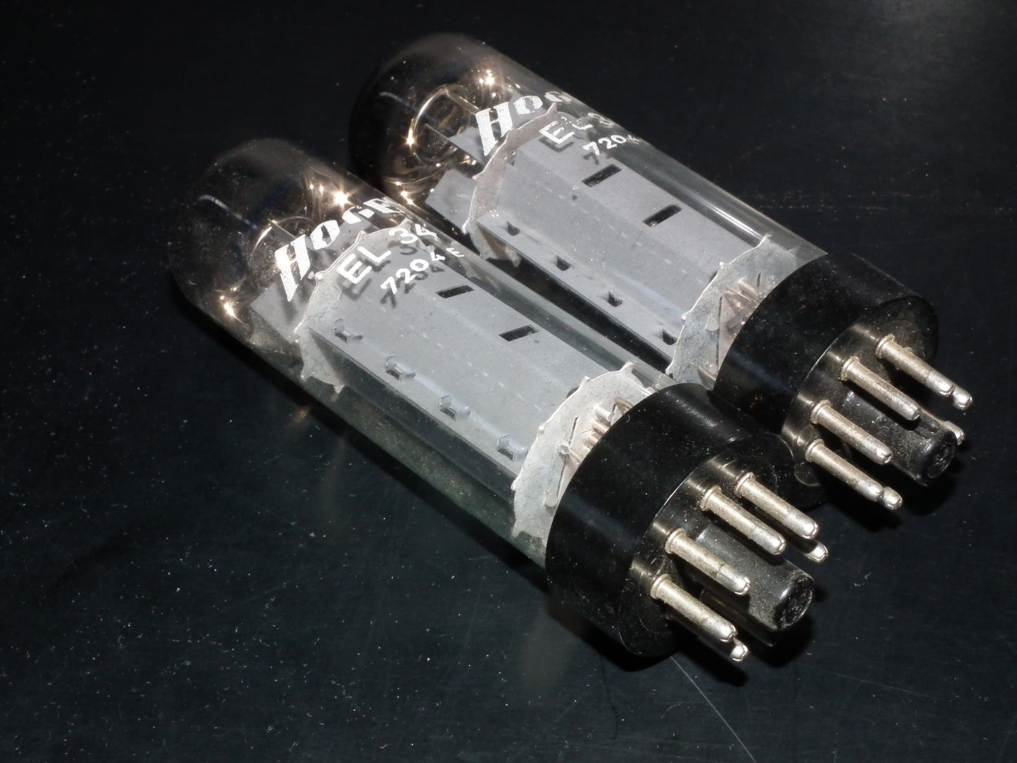 EL34 RFT Short Base HOGES Platinum Matched Pair Made In Germany