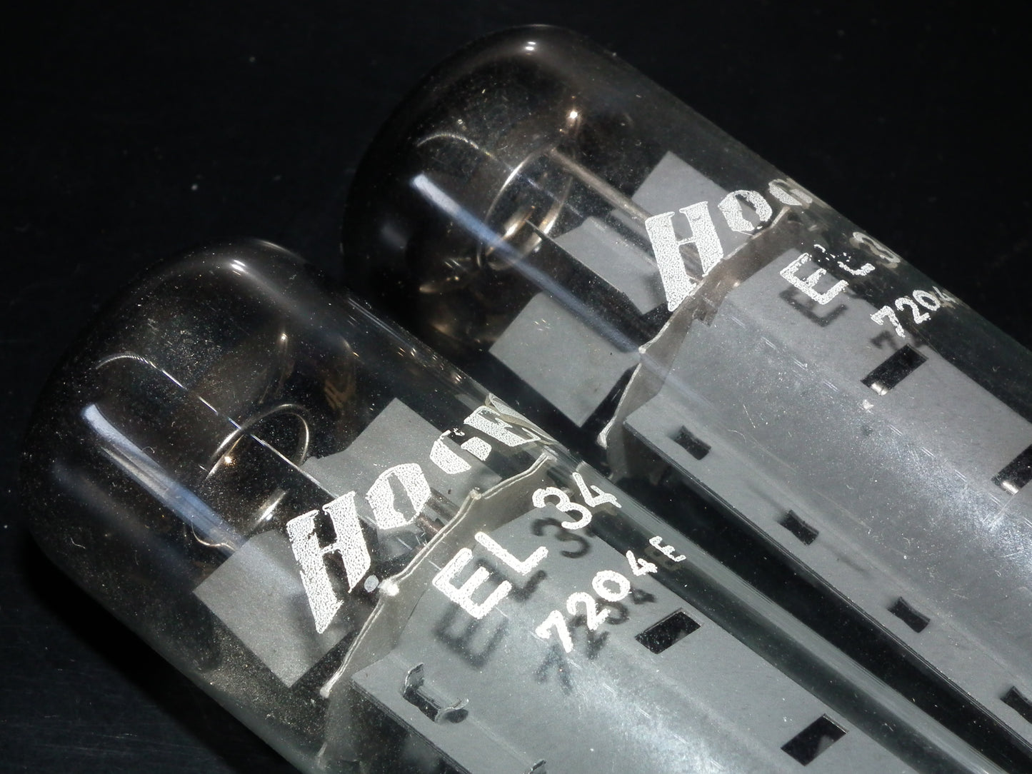EL34 RFT Short Base HOGES Platinum Matched Pair Made In Germany