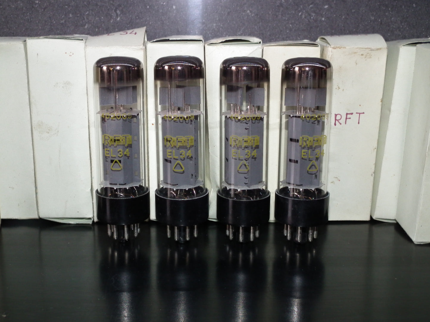 EL34 6CA7 RFT Germany NOS Platinum Matched Pair