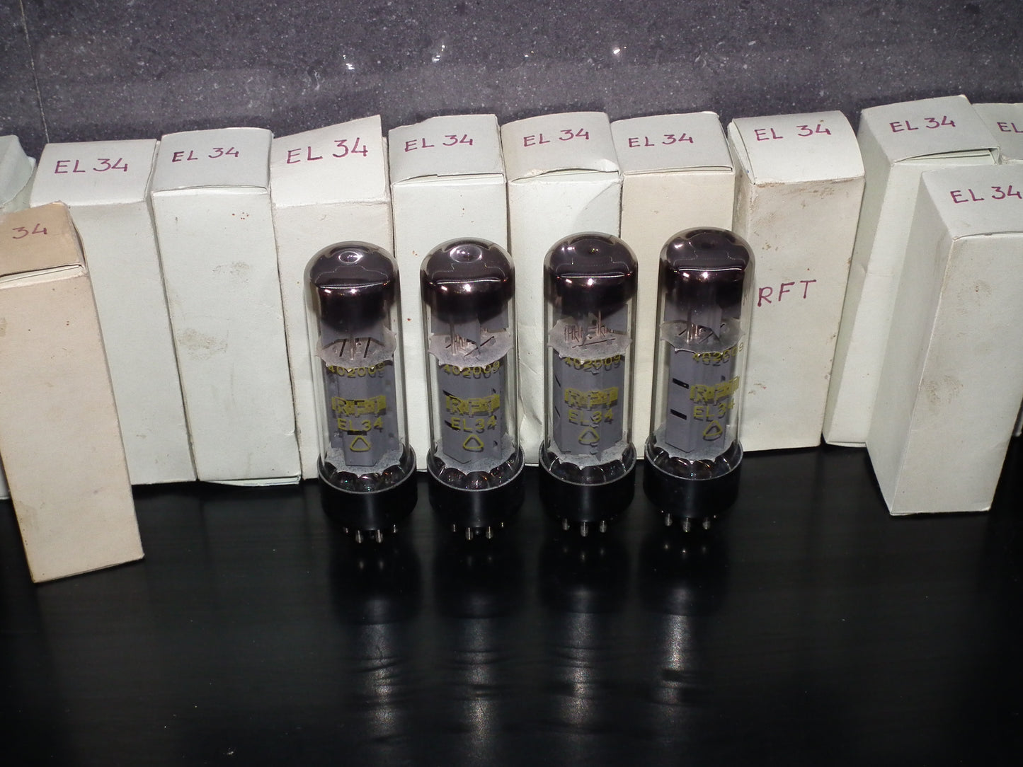 EL34 6CA7 RFT Germany NOS Platinum Matched Pair