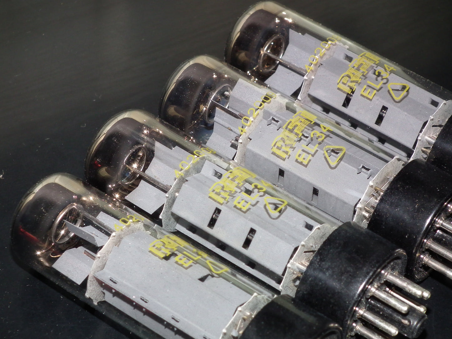 EL34 6CA7 RFT Germany NOS Platinum Matched Quad
