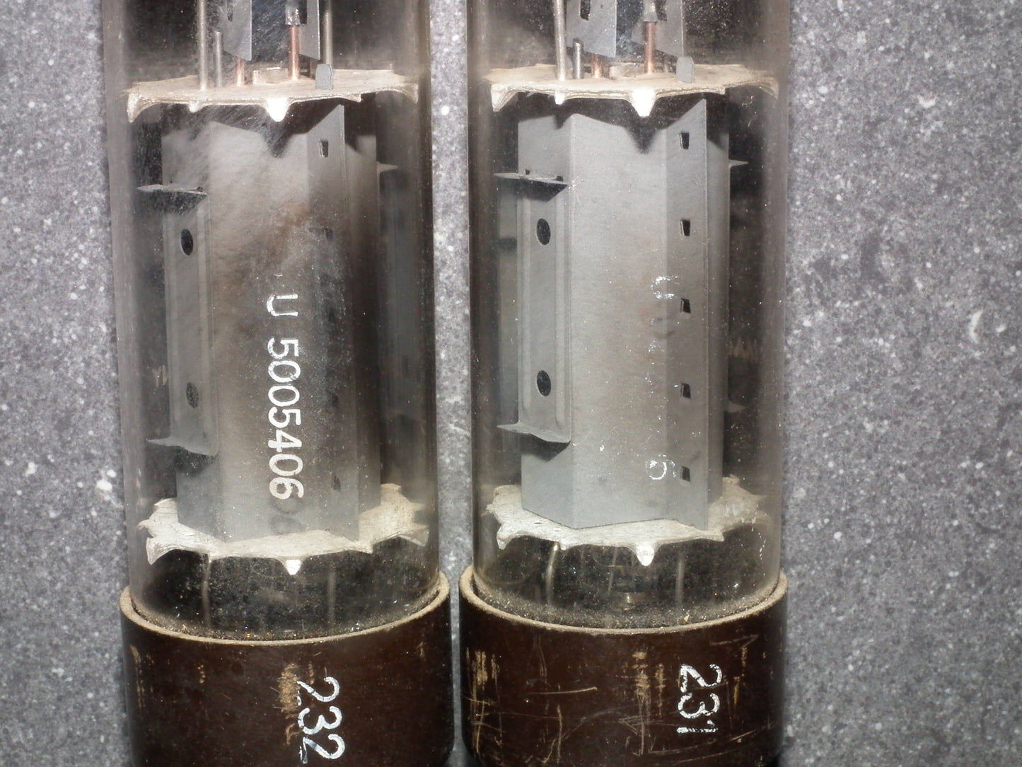 EL34 Telefunken OO Getter Brown Base Matched Pair Ulm West Germany