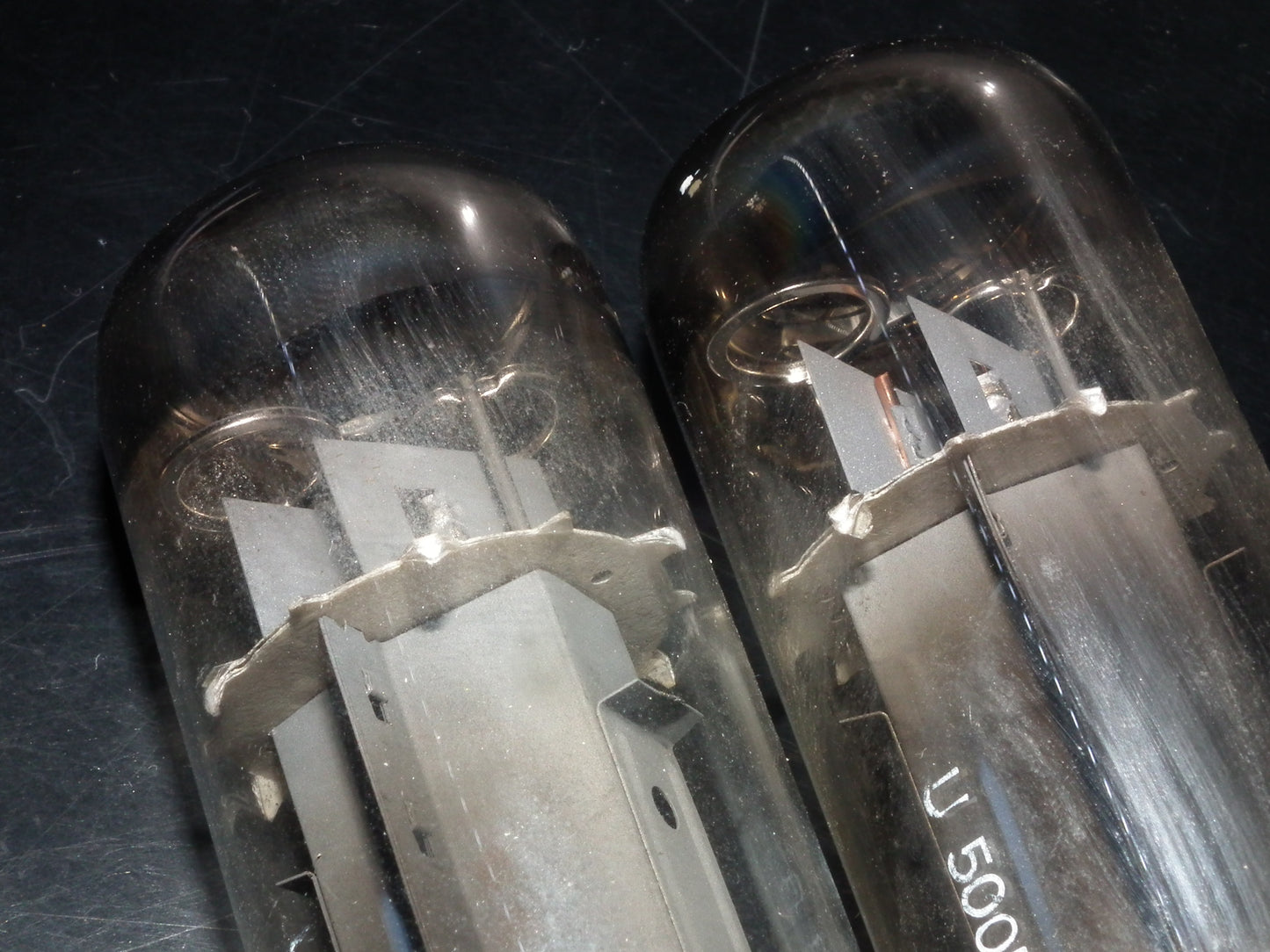 EL34 Telefunken OO Getter Brown Base Matched Pair Ulm West Germany