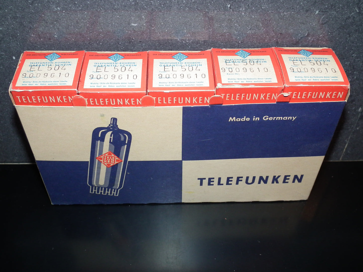 EL504 Telefunken West Germany NOS NIB Diamond Bottom
