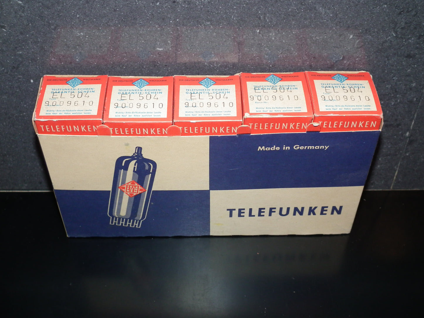 EL504 Telefunken West Germany NOS NIB Diamond Bottom