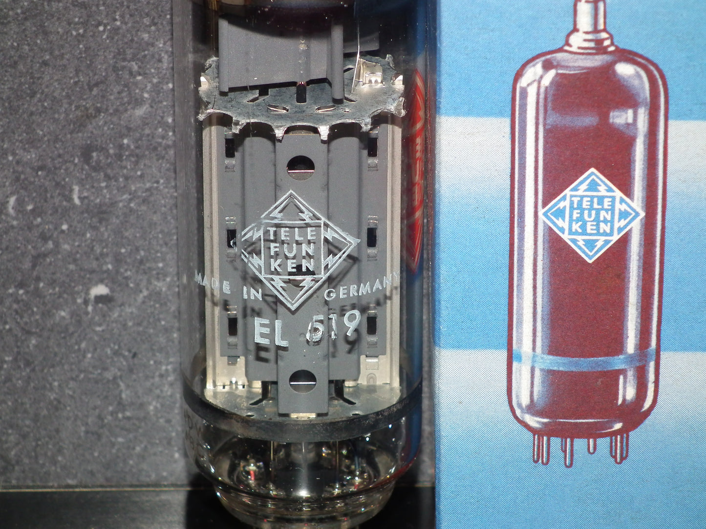 EL519 6KG6 Telefunken Philips Triple Mica NOS NIB Tested STRONG