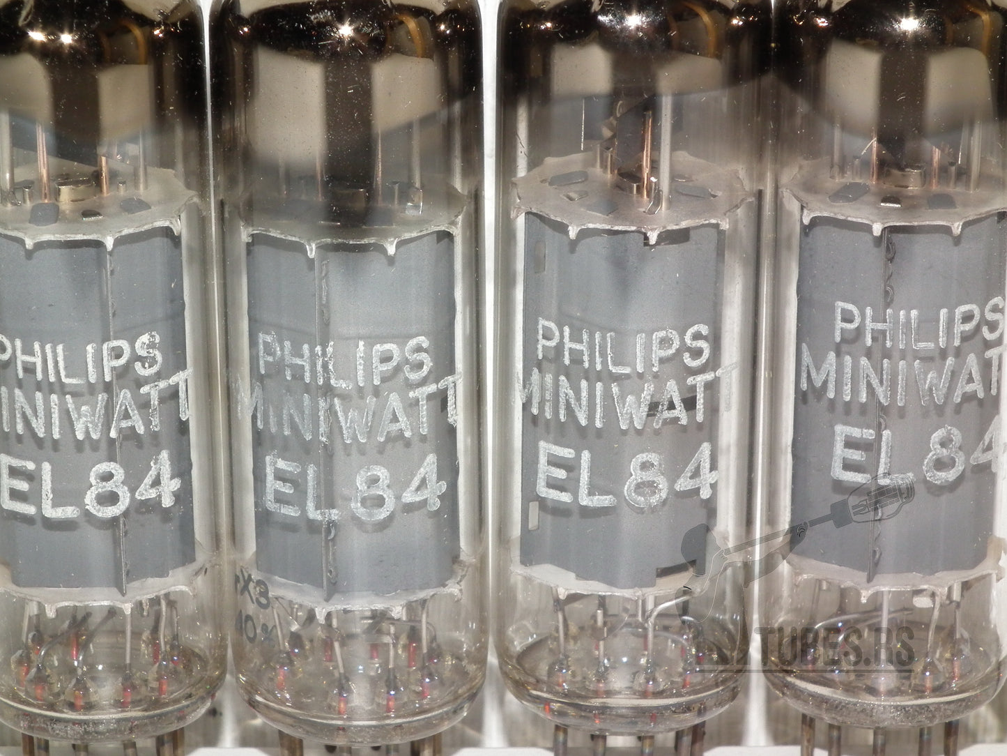 EL84 Philips Holland D Getter Platinum Matched Quad 6BQ5 NOS HOLY GRAIL