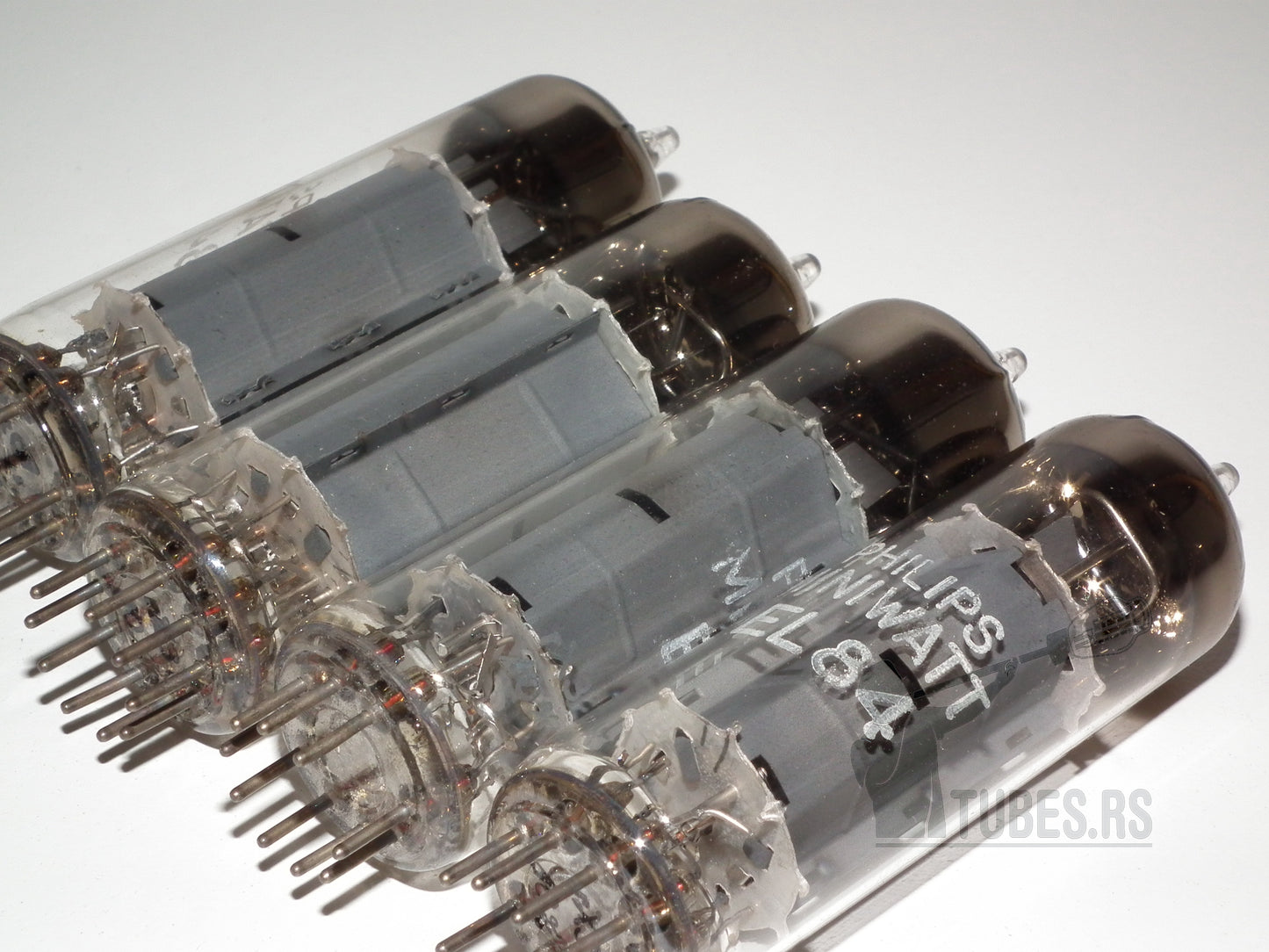 EL84 Philips Holland D Getter Platinum Matched Quad 6BQ5 NOS HOLY GRAIL