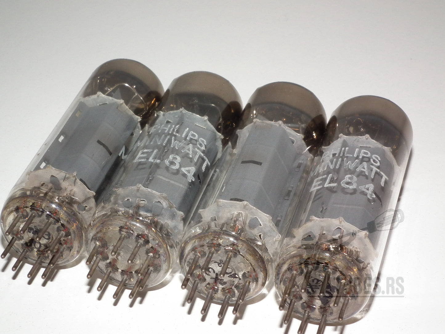 EL84 Philips Holland D Getter Platinum Matched Quad 6BQ5 NOS HOLY GRAIL