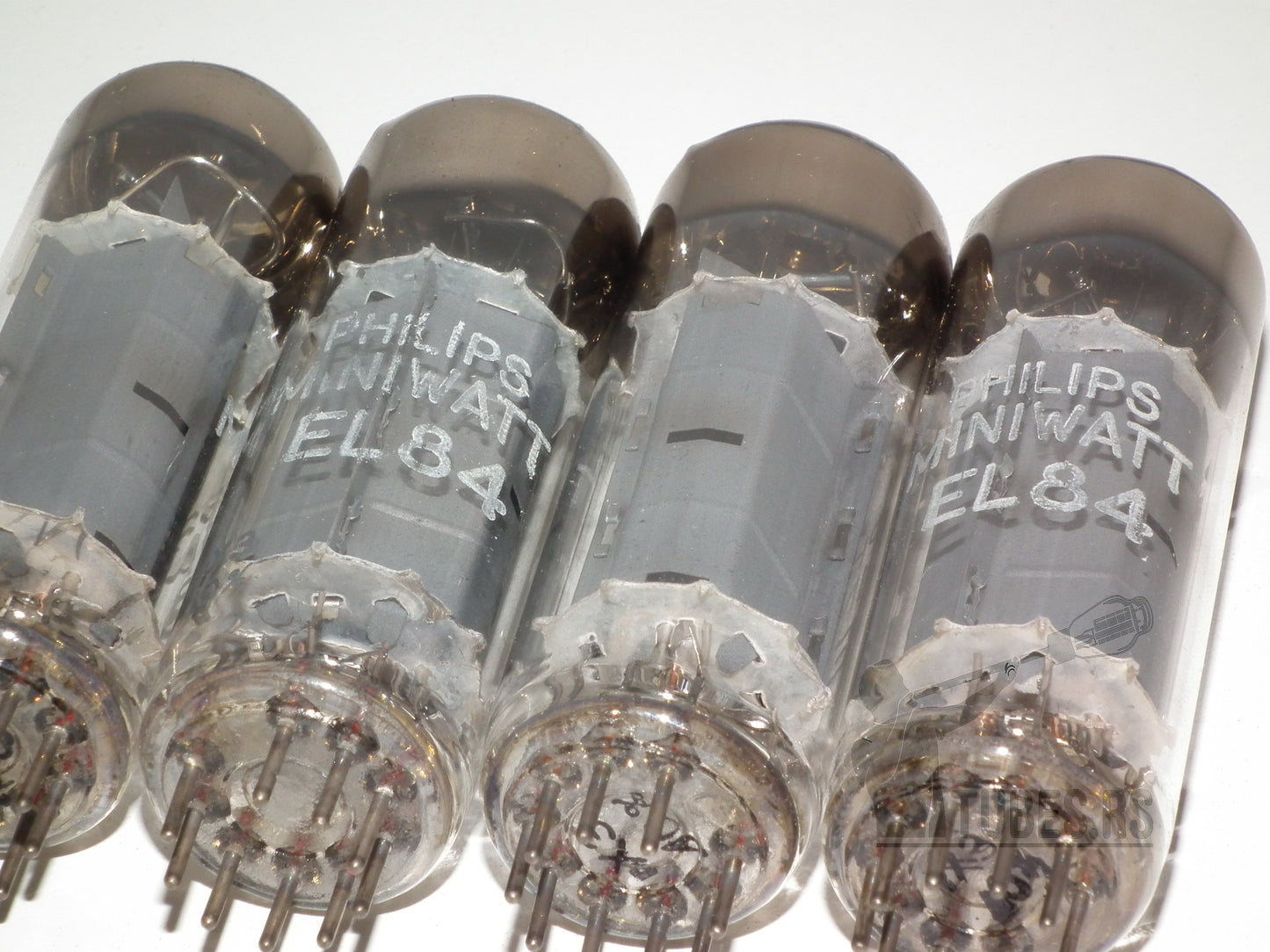 EL84 Philips Holland D Getter Platinum Matched Quad 6BQ5 NOS HOLY GRAIL
