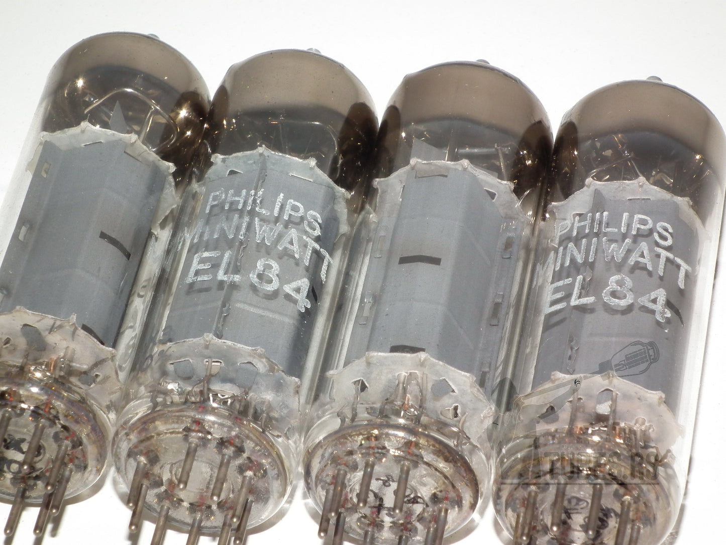 EL84 Philips Holland D Getter Platinum Matched Quad 6BQ5 NOS HOLY GRAIL