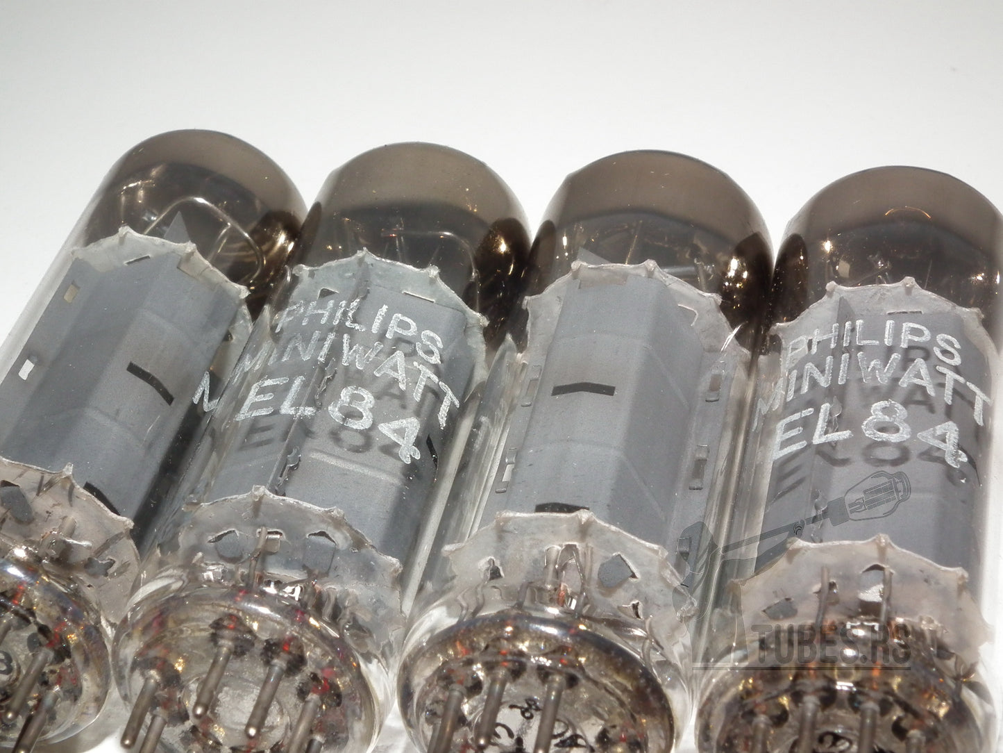 EL84 Philips Holland D Getter Platinum Matched Quad 6BQ5 NOS HOLY GRAIL