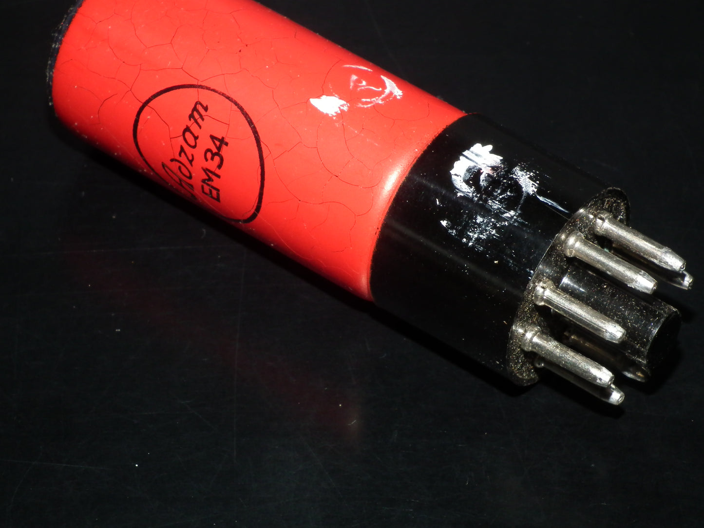 Philips ADZAM EM34 tuning eye tube Made in Holland NOS