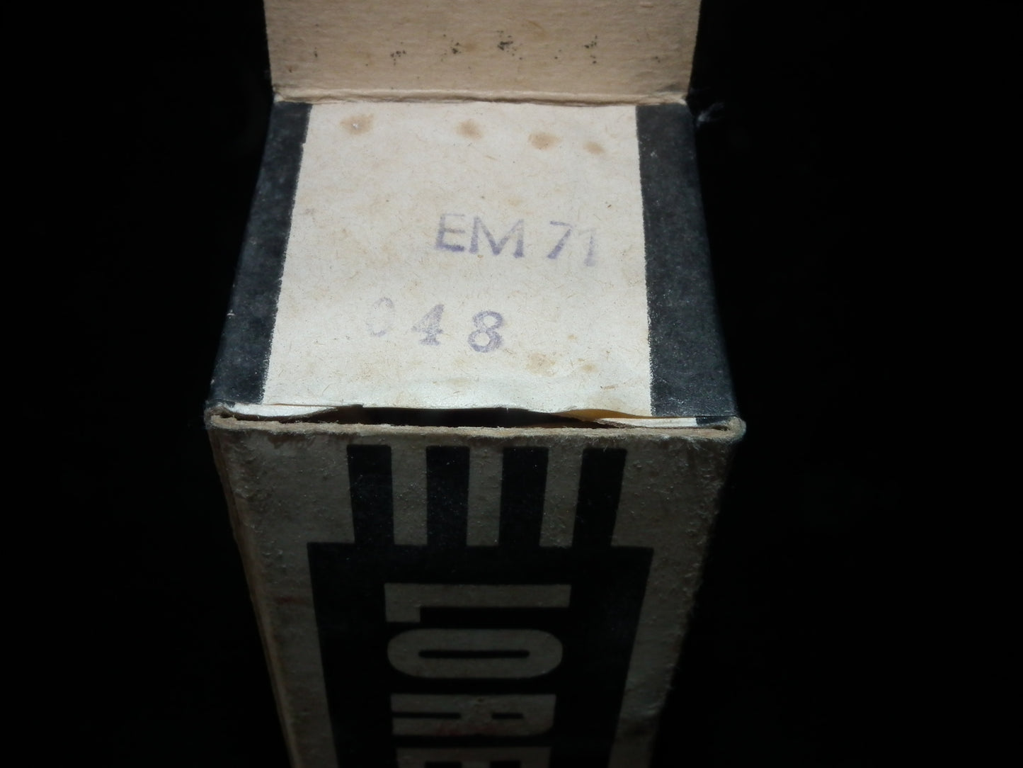 EM71 Lorenz Rare tuning eye tube Indicator NOS NIB Lorenz SEL Stuttgart