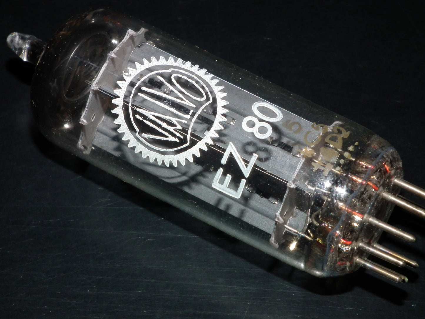 EZ80 Valvo 6V4 NOS NIB RARE Big Halo Getter made by Siemens Munich in 1964