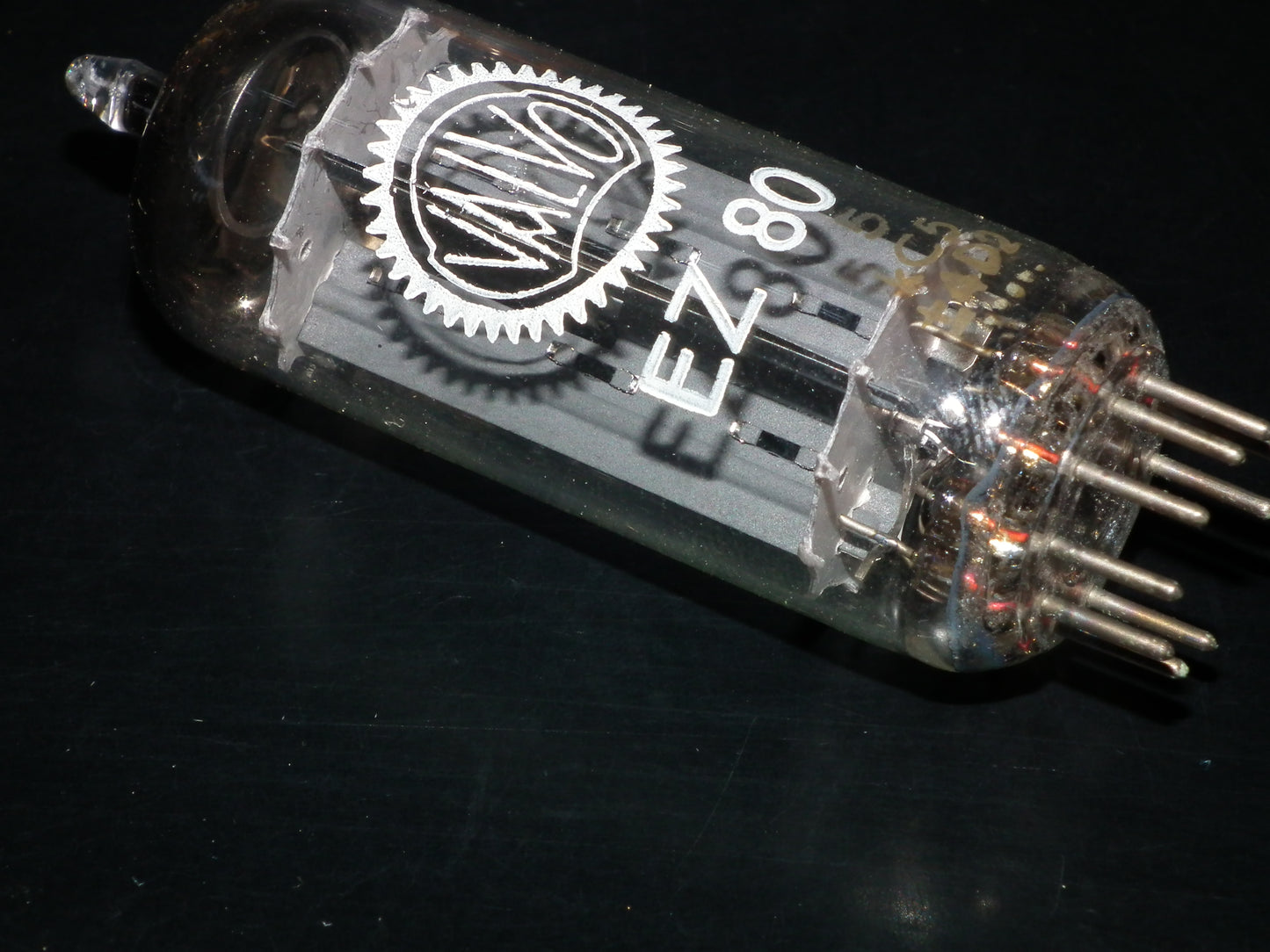 EZ80 Valvo 6V4 NOS NIB RARE Big Halo Getter made by Siemens Munich in 1964