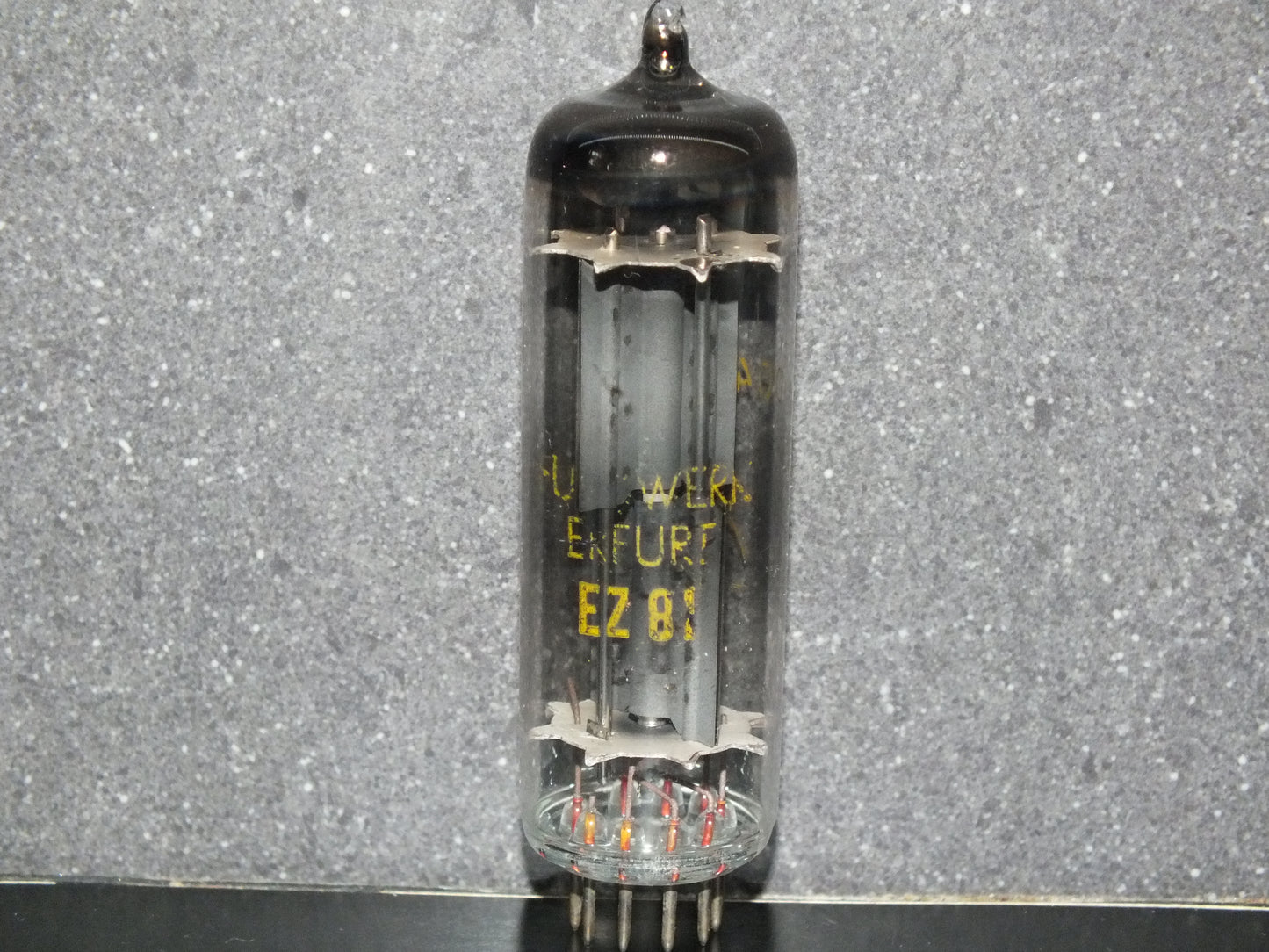 EZ81 6CA4 RFT Muhlhausen Germany RARE FOIL Getter Tested